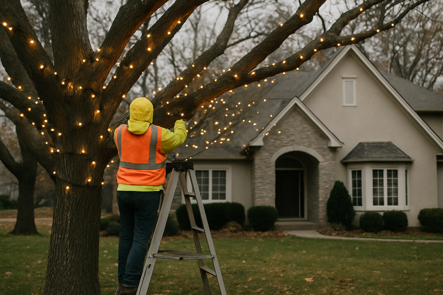 Brighten Up Kansas City: Professional Holiday Light Installation That Shines Safely & Beautifully - Brighten Up Kansas City: Professional Holiday Light Installation That Shines Safely & Beautifully | Grade A Tree Care Kansas City