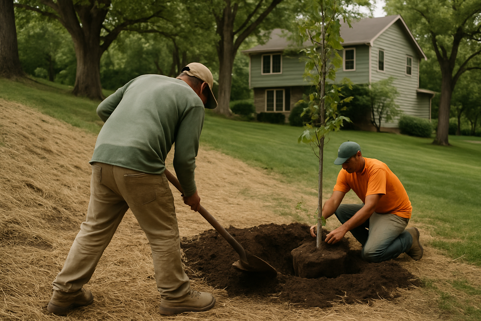 tree planting for erosion control - Erosion Control: Tree Planting in Kansas City | Grade A Tree Care Kansas City