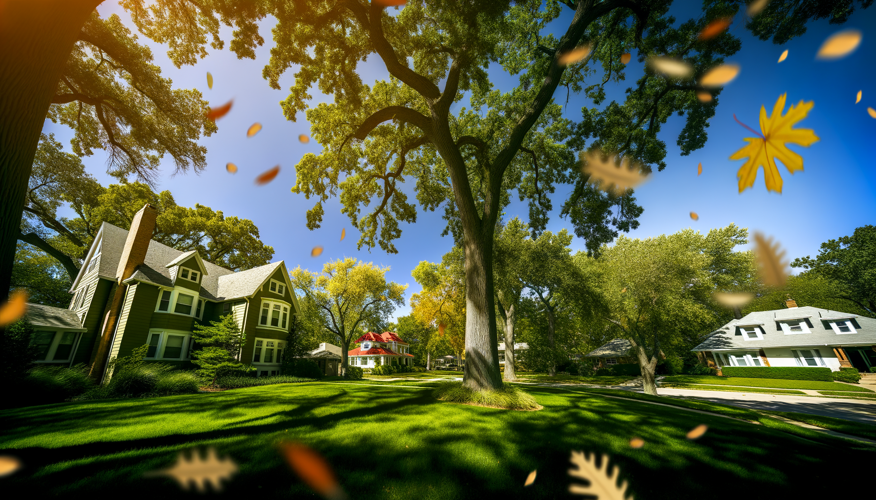 falling leaves management - Falling Leaves Management in Kansas City | Grade A Tree Care Kansas City