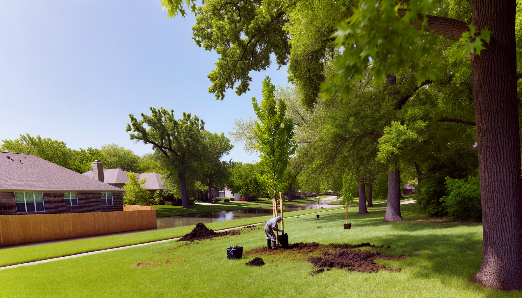 tree planting for flood control - Flood Control: Tree Planting in Kansas City | Grade A Tree Care Kansas City